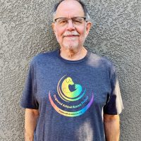 Dogwood Logo Rainbow Crew Neck T Shirt